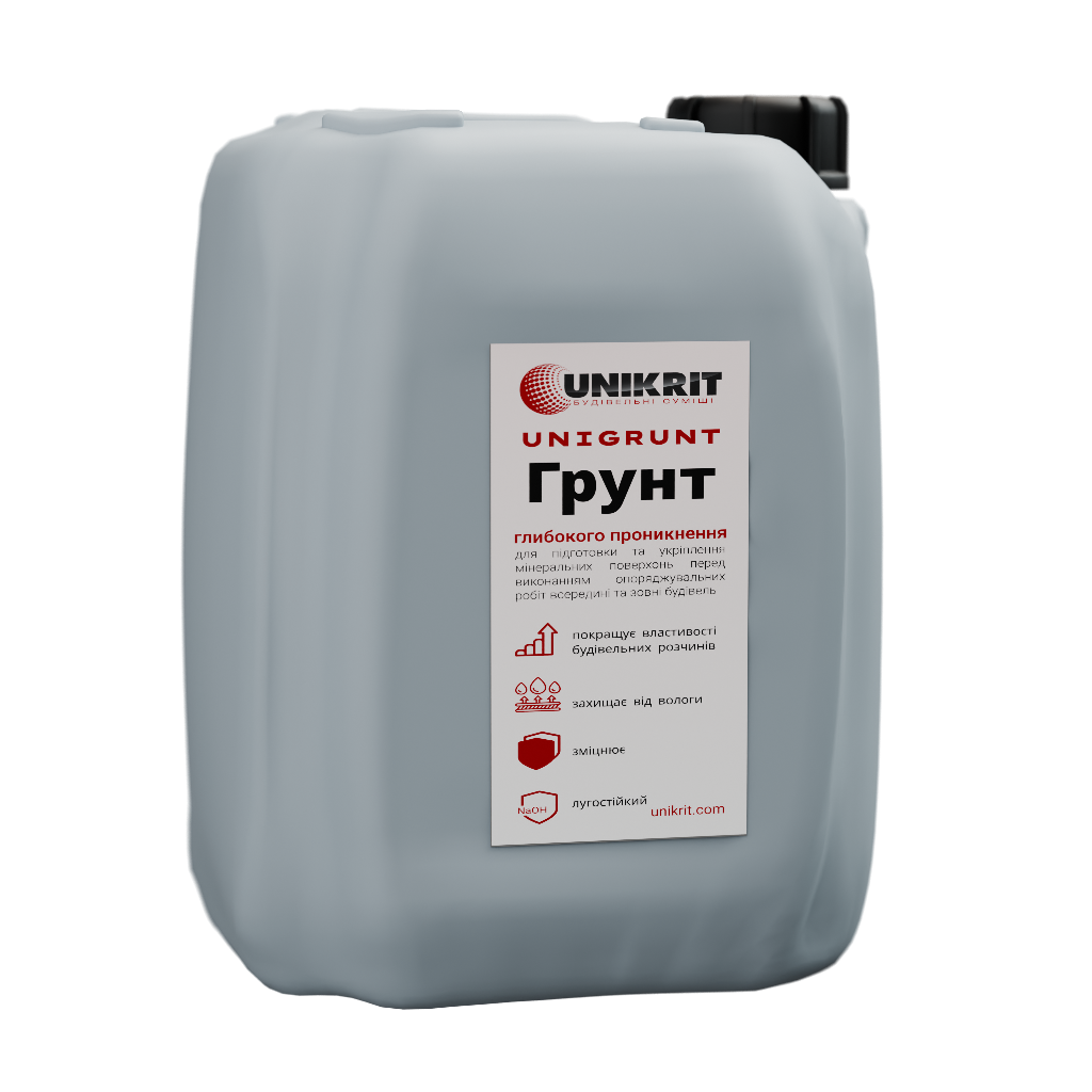 Ґрунтовка глибокого проникнення UNIKRIT UNIGRUNT